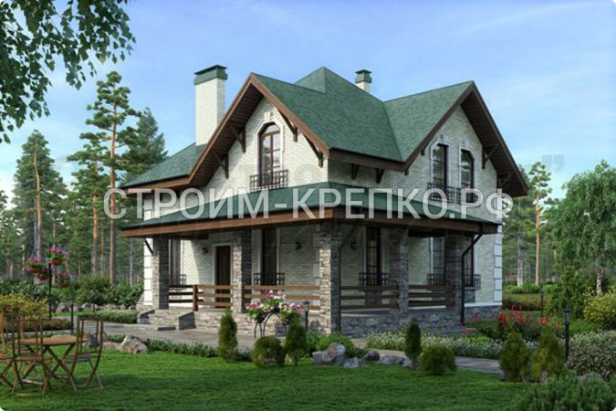 Проект газобетонного дома С-006_1
